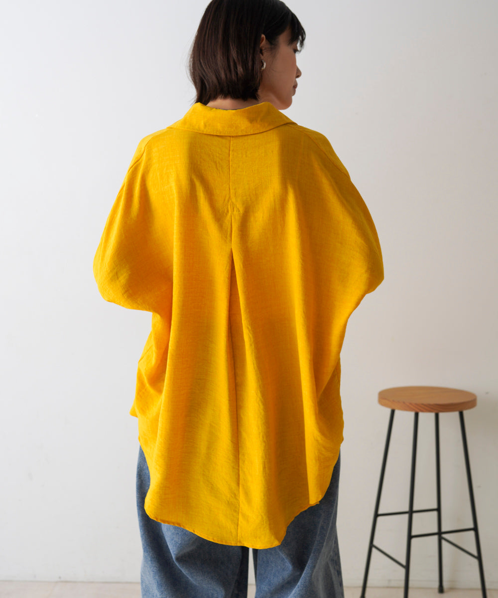 【新色追加】麻ライクスキッパーブラウス