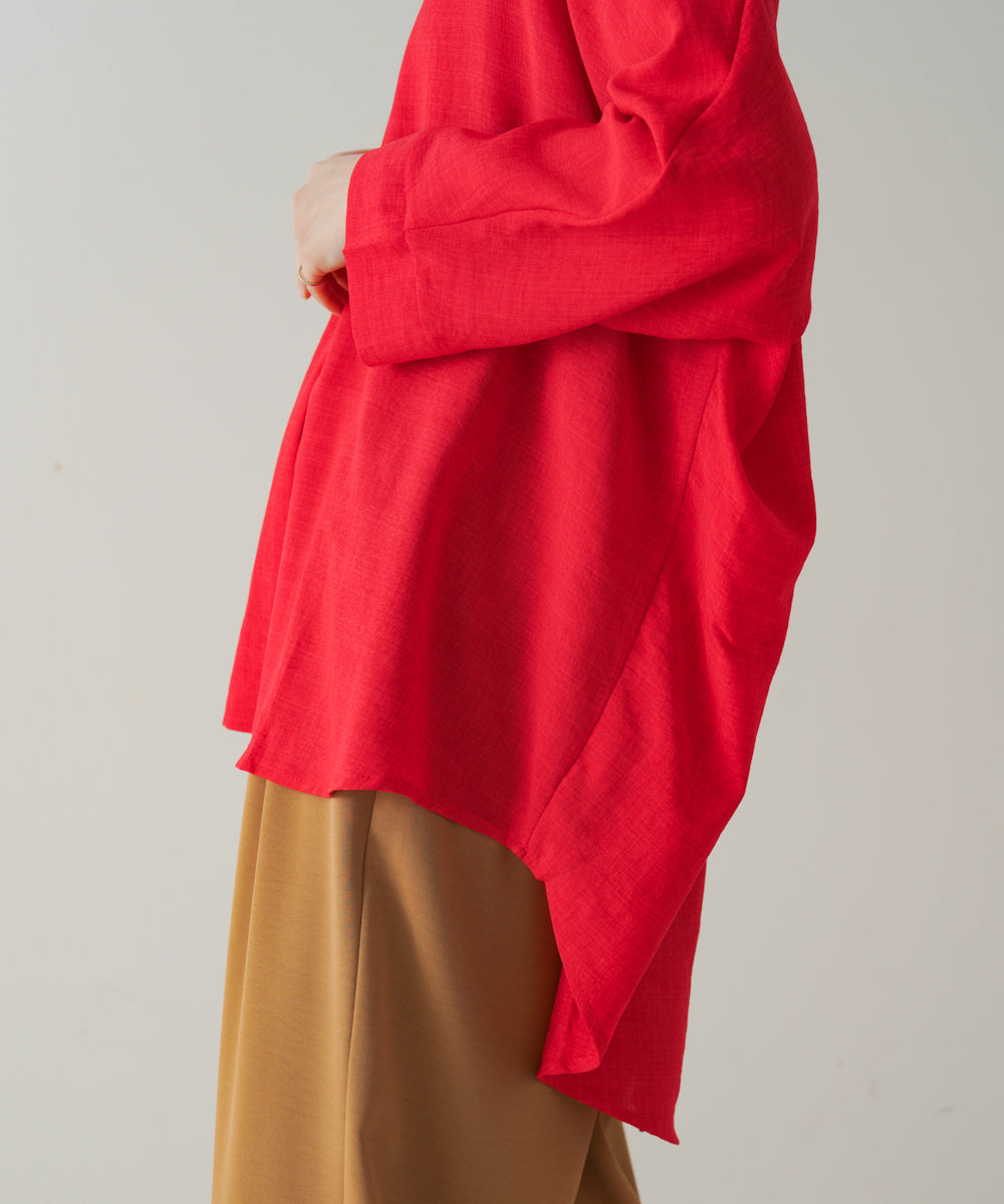 【新色追加】麻ライクスキッパーブラウス