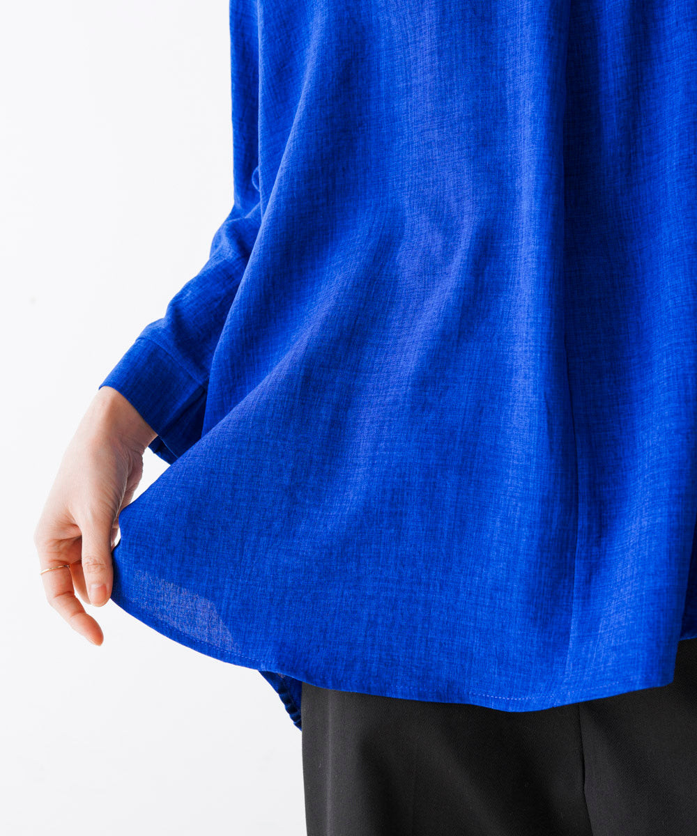 【新色追加】麻ライクスキッパーブラウス