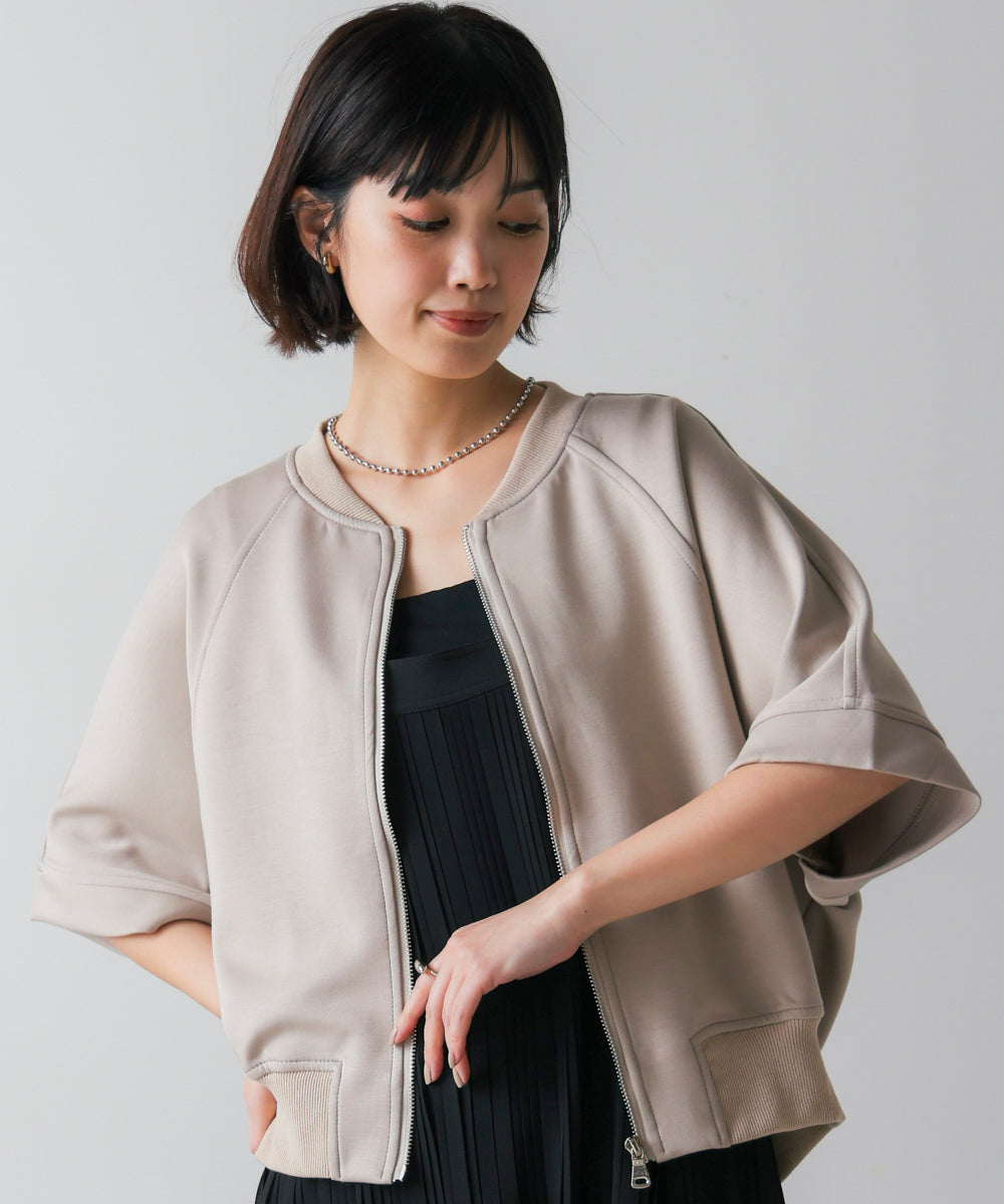 ショート5分袖ブルゾン