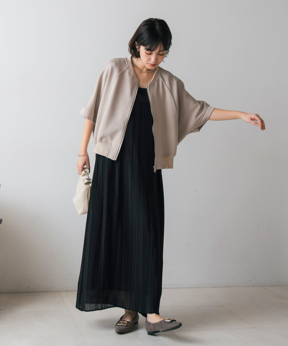 ショート5分袖ブルゾン