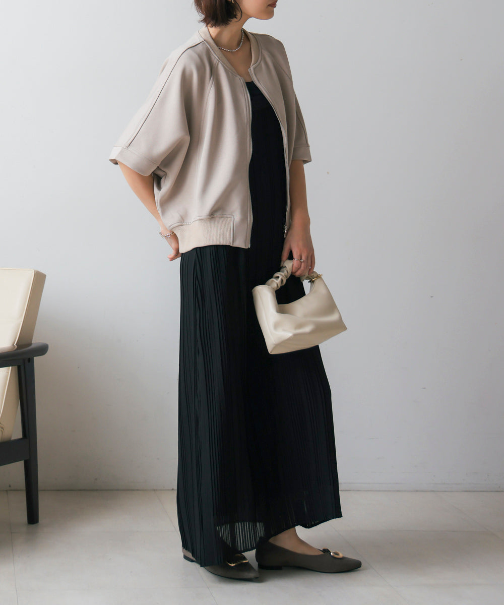 ショート5分袖ブルゾン