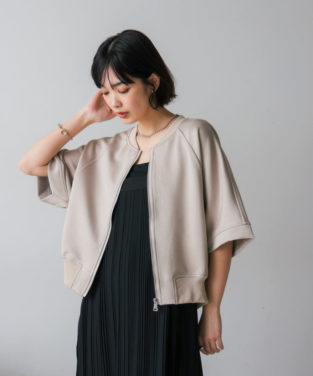 ショート5分袖ブルゾン