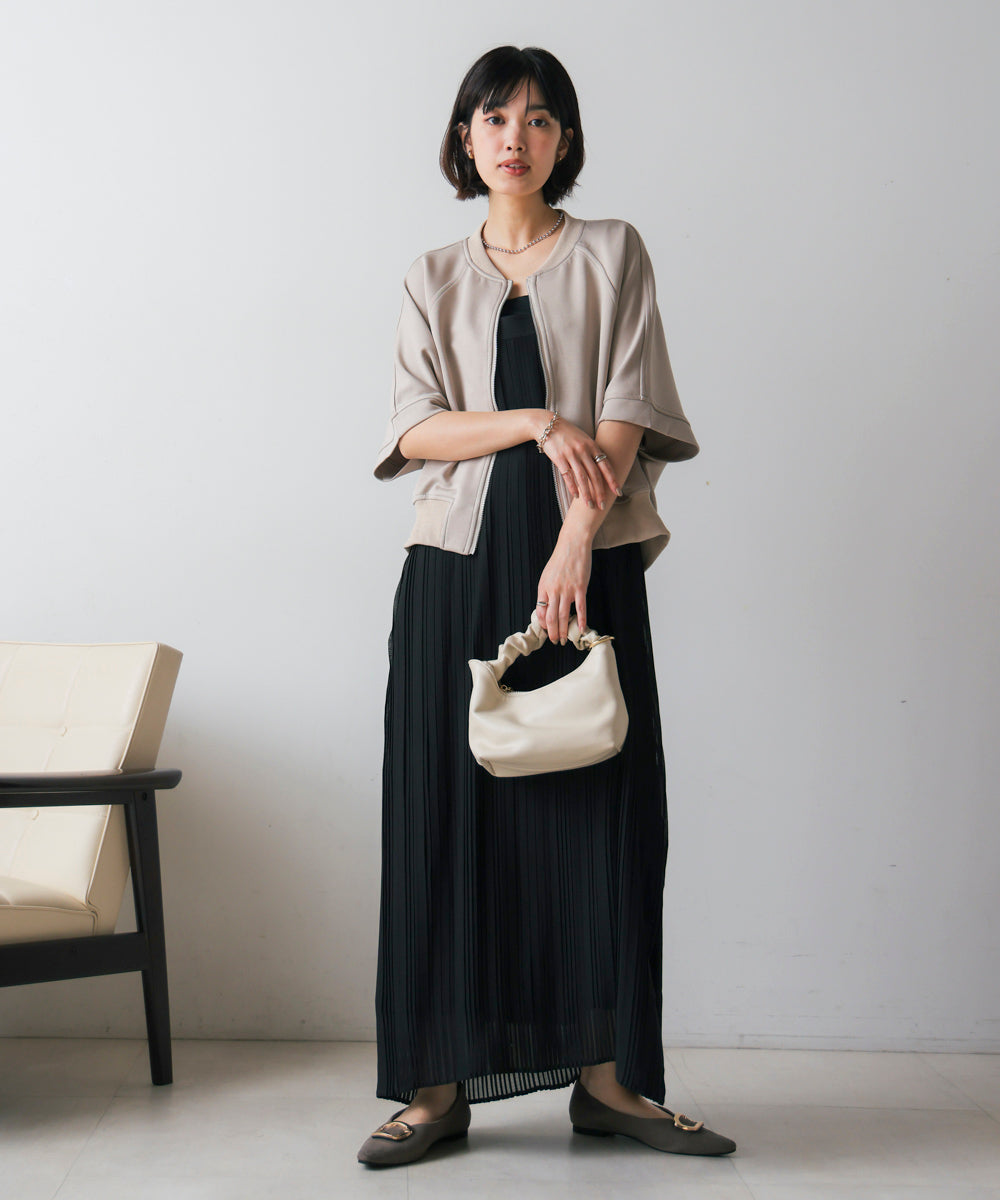 ショート5分袖ブルゾン