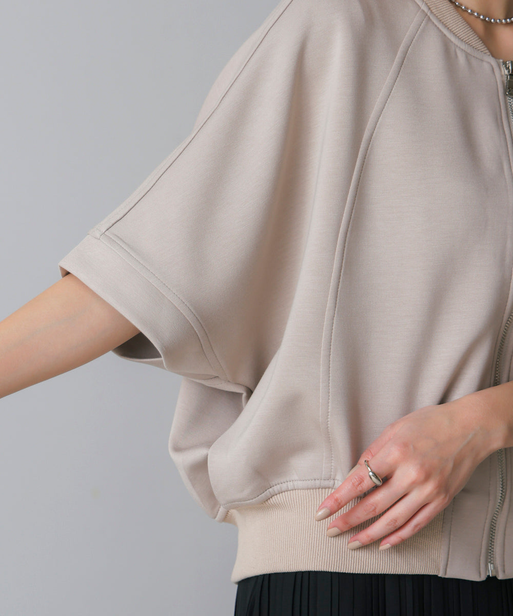 ショート5分袖ブルゾン