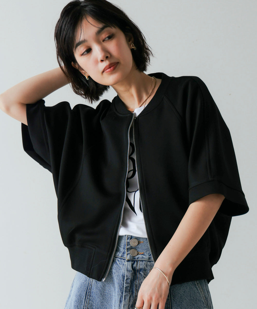 ショート5分袖ブルゾン