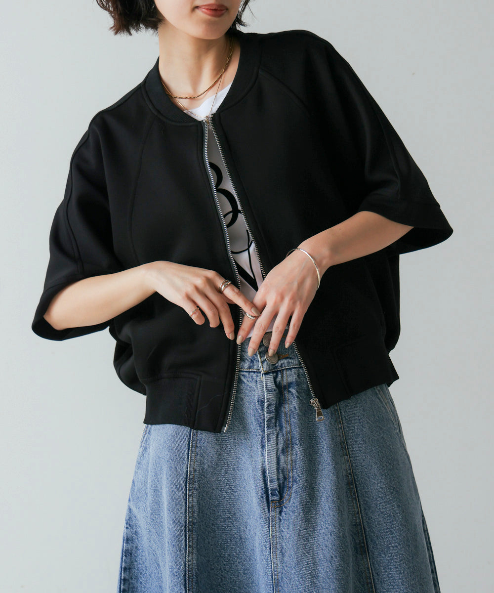 ショート5分袖ブルゾン