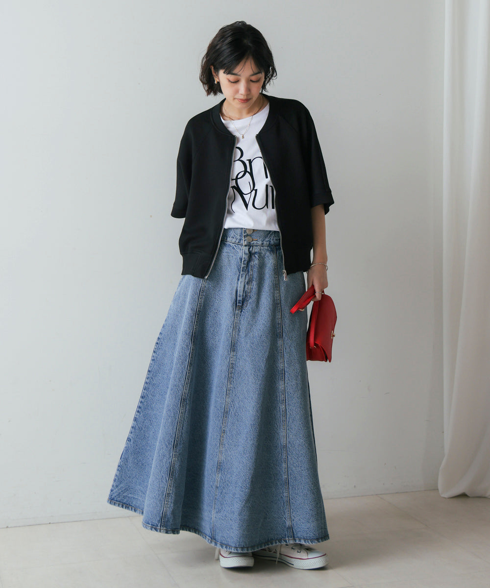 ショート5分袖ブルゾン