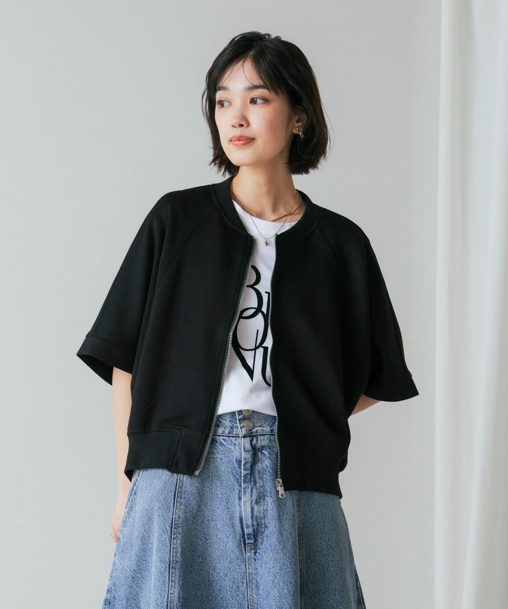 ショート5分袖ブルゾン