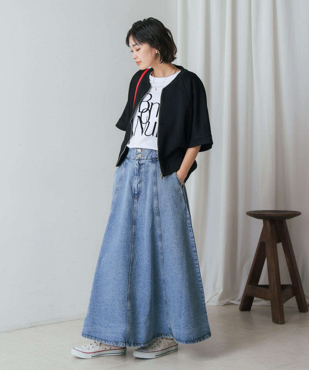 ショート5分袖ブルゾン