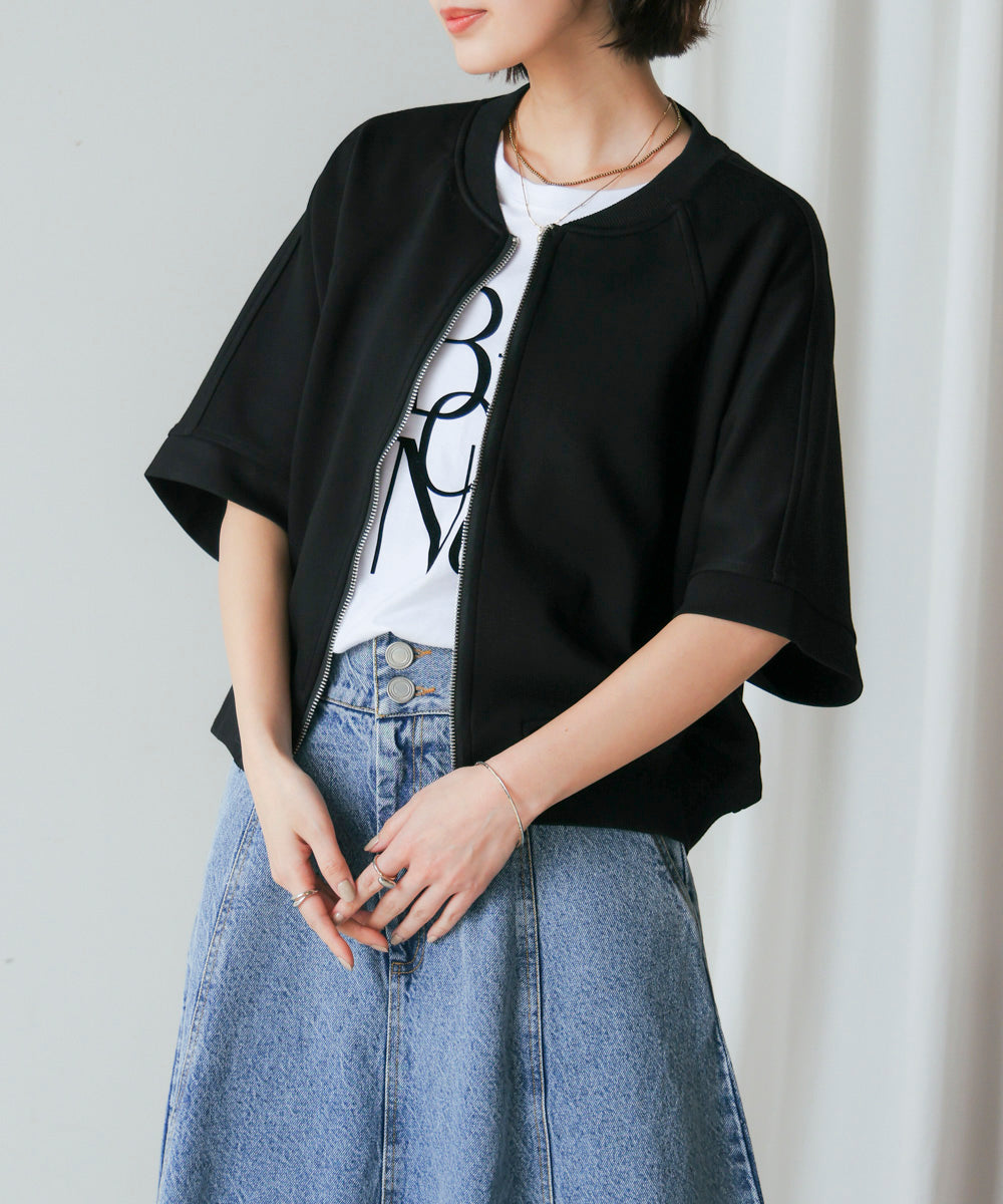 ショート5分袖ブルゾン