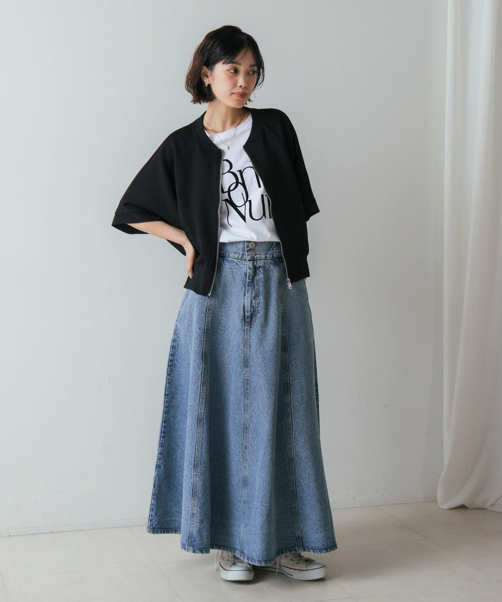 ショート5分袖ブルゾン