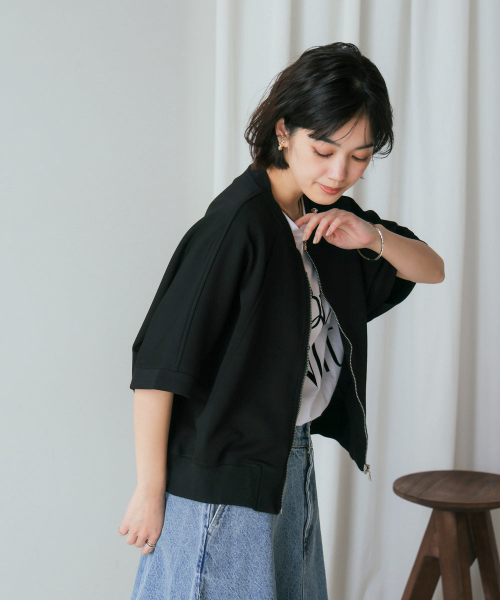 ショート5分袖ブルゾン