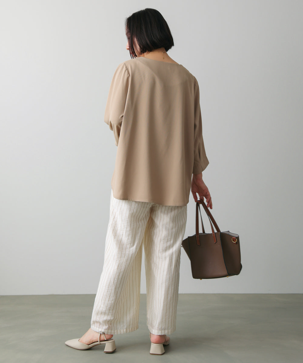 タックスリーブブラウス