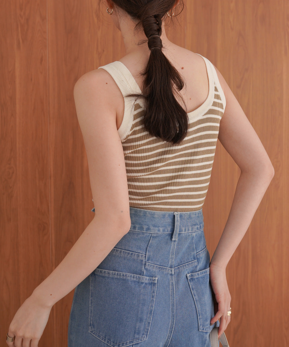 ボーダーニットタンク