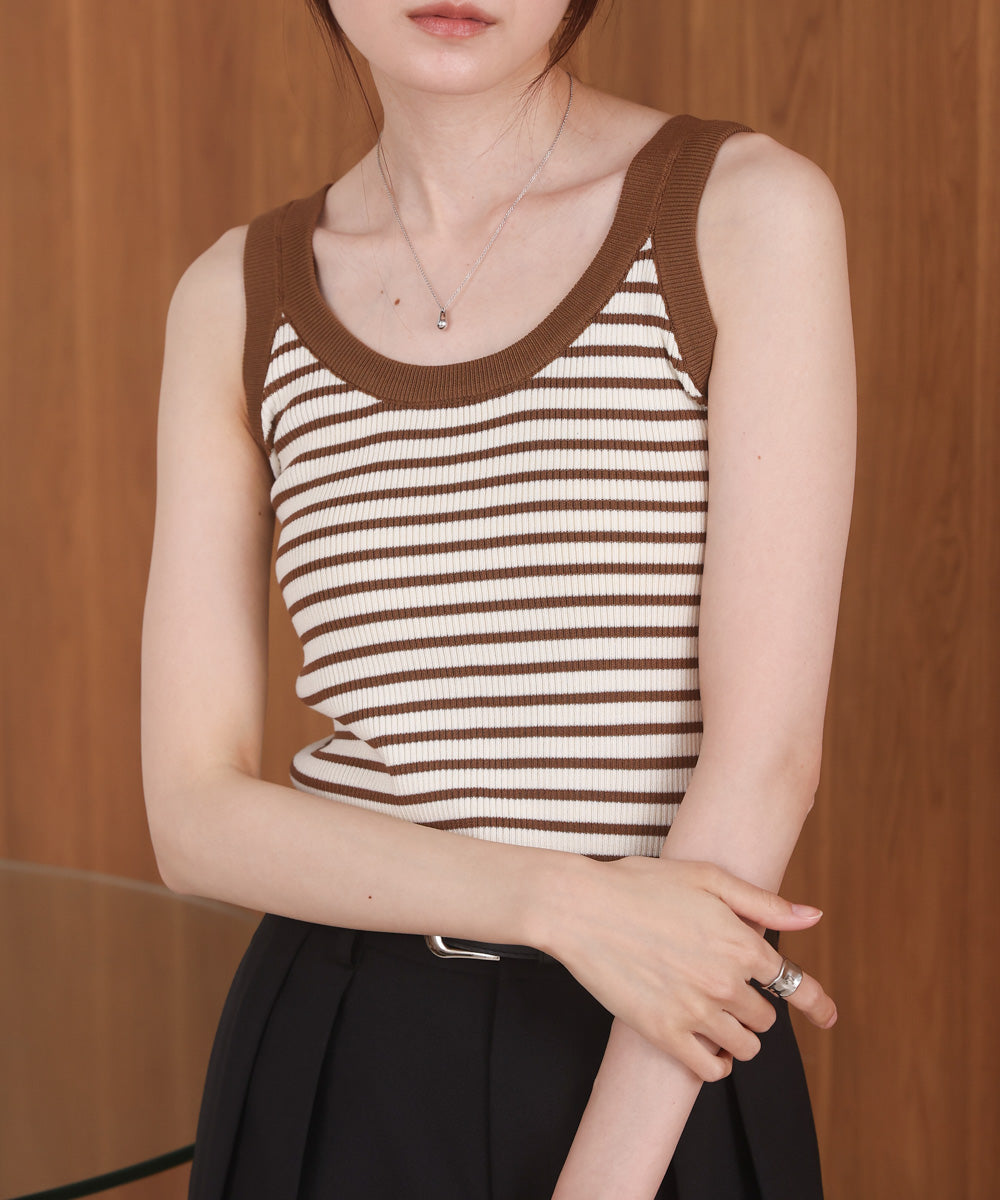 ボーダーニットタンク