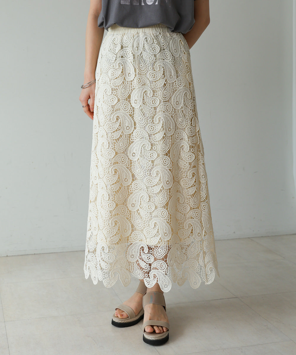 ケミカルレーススカート