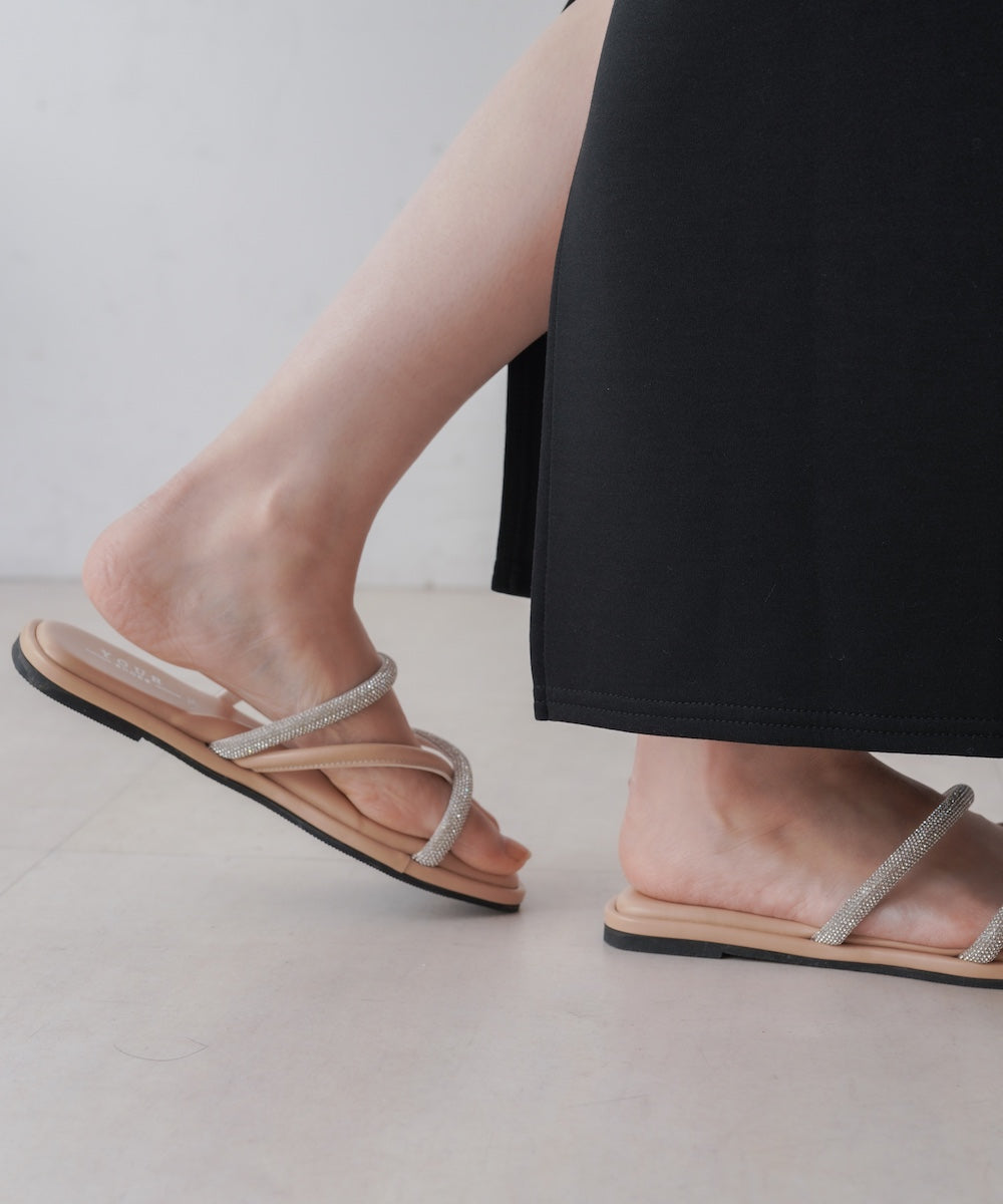 ラインストーンミュール