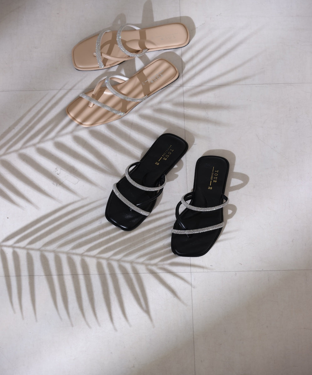 ラインストーンミュール