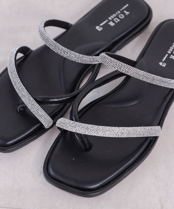 ラインストーンミュール