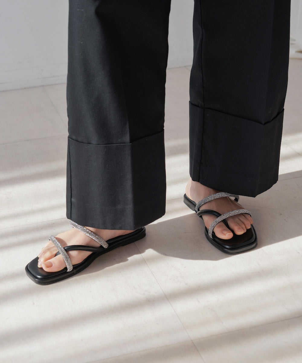 ラインストーンミュール