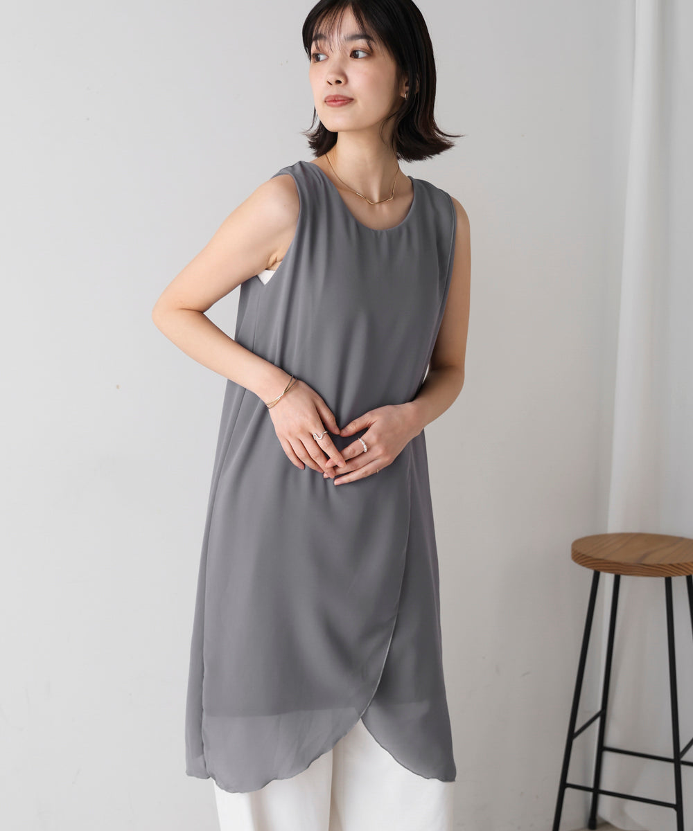 シンプルストレートチュニック