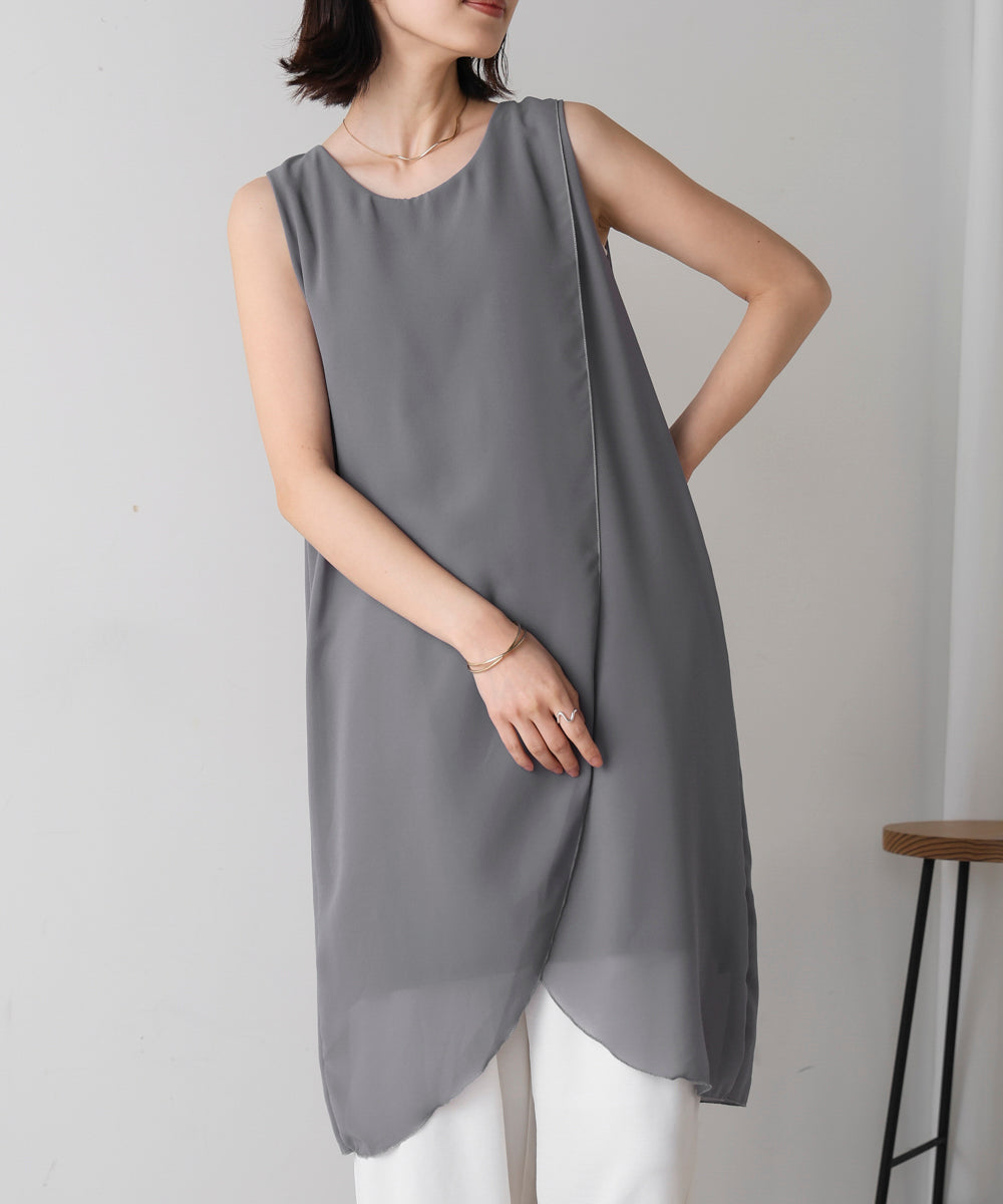 シンプルストレートチュニック