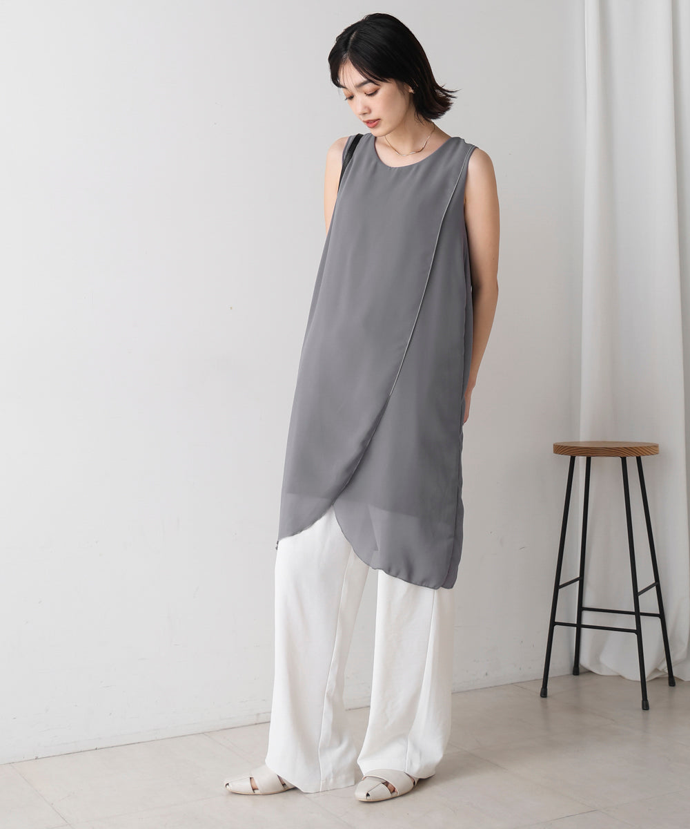 シンプルストレートチュニック