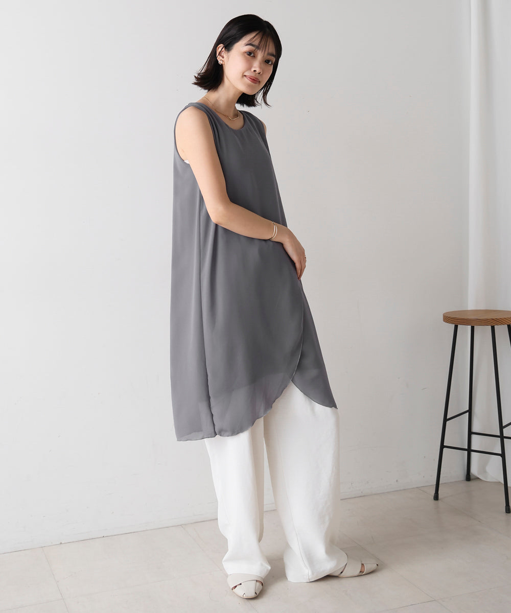 シンプルストレートチュニック