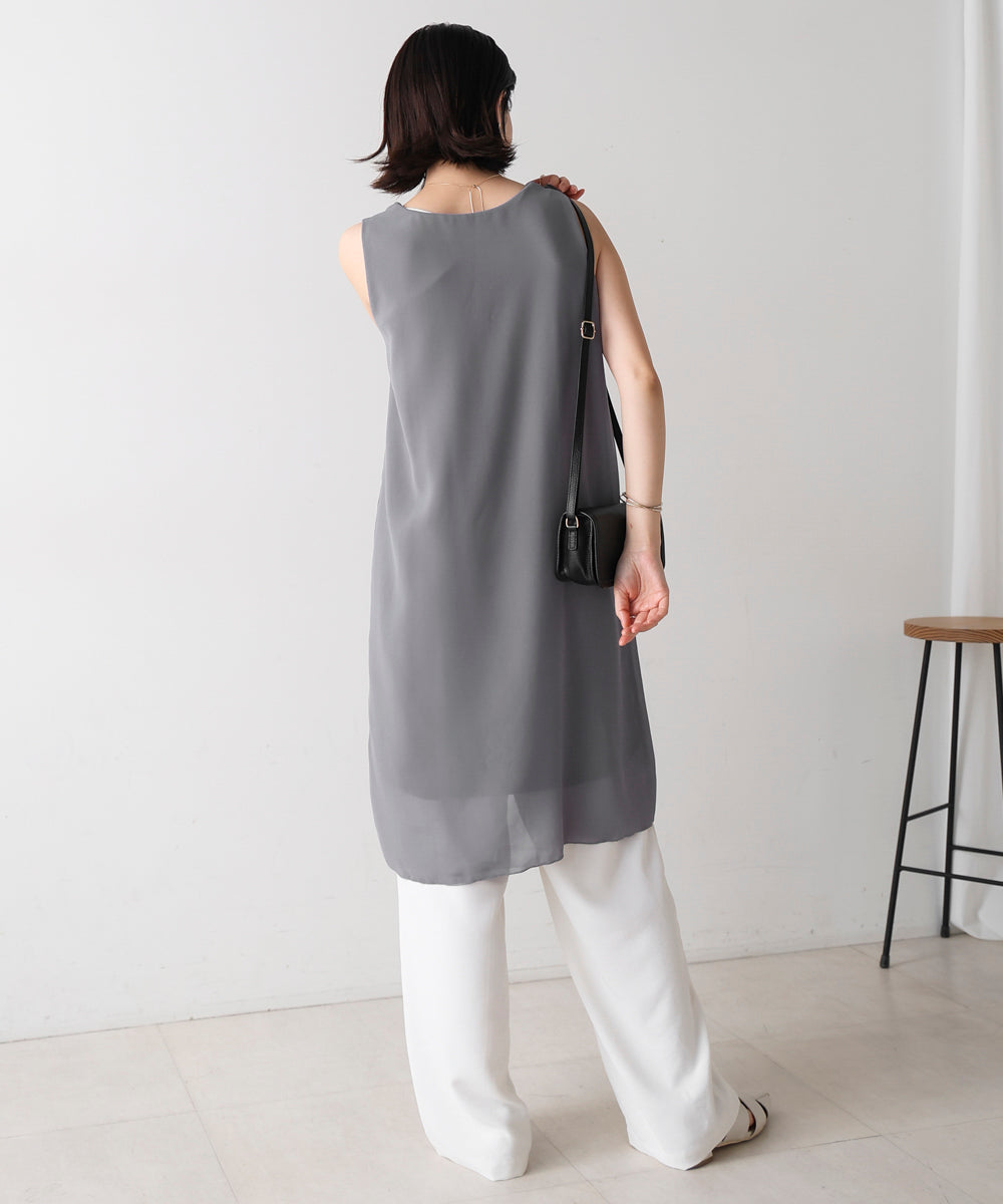 シンプルストレートチュニック
