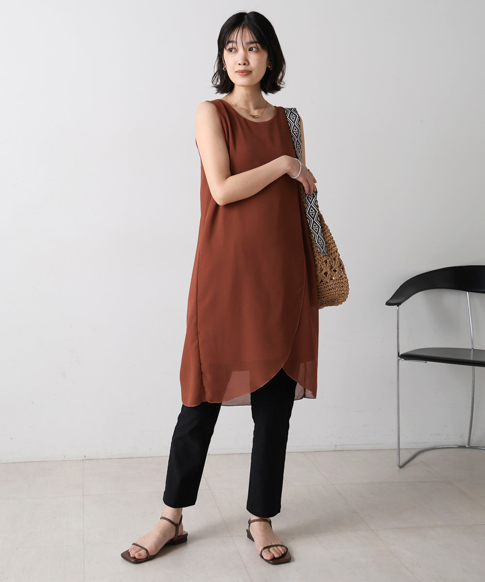 シンプルストレートチュニック
