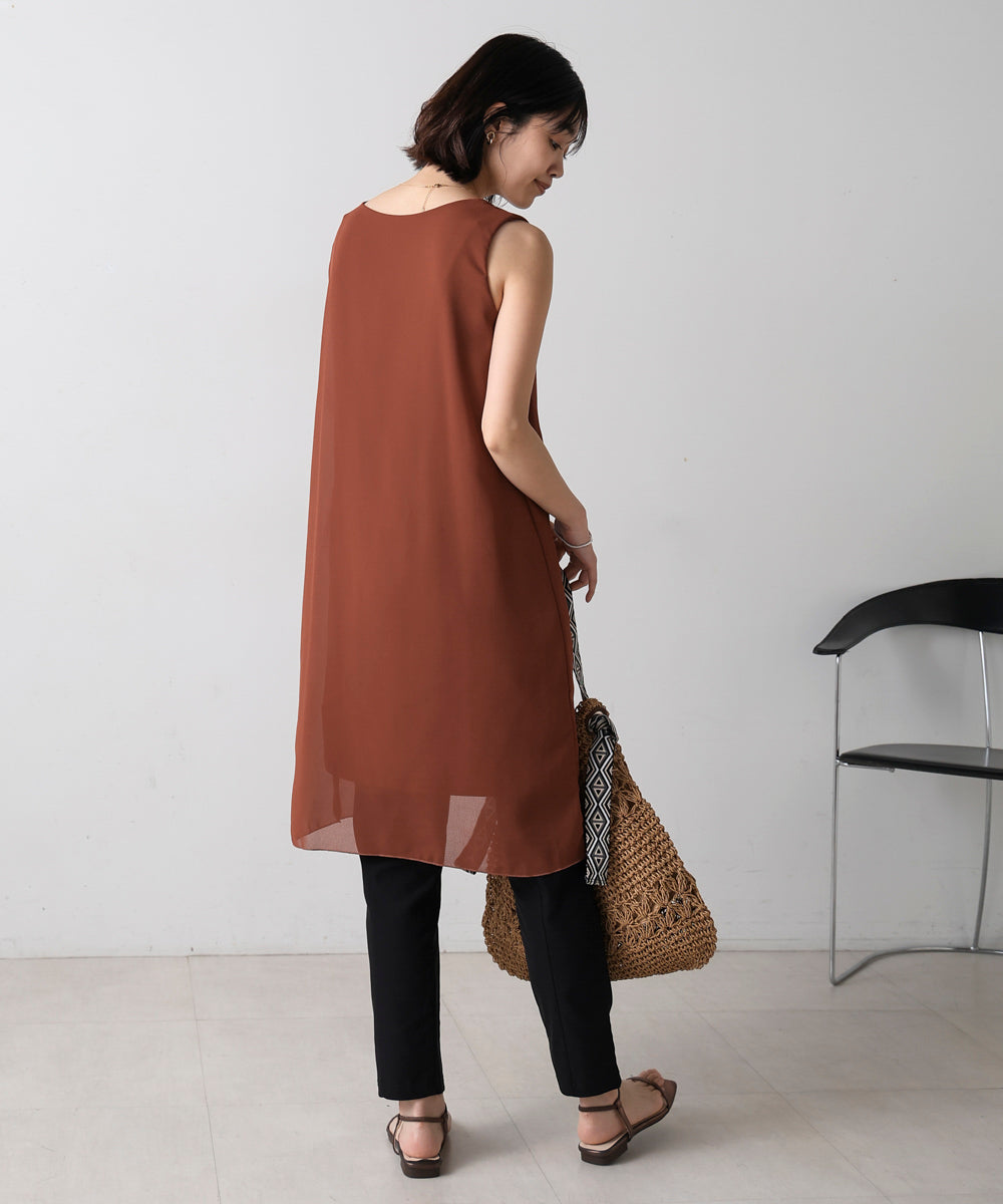 シンプルストレートチュニック