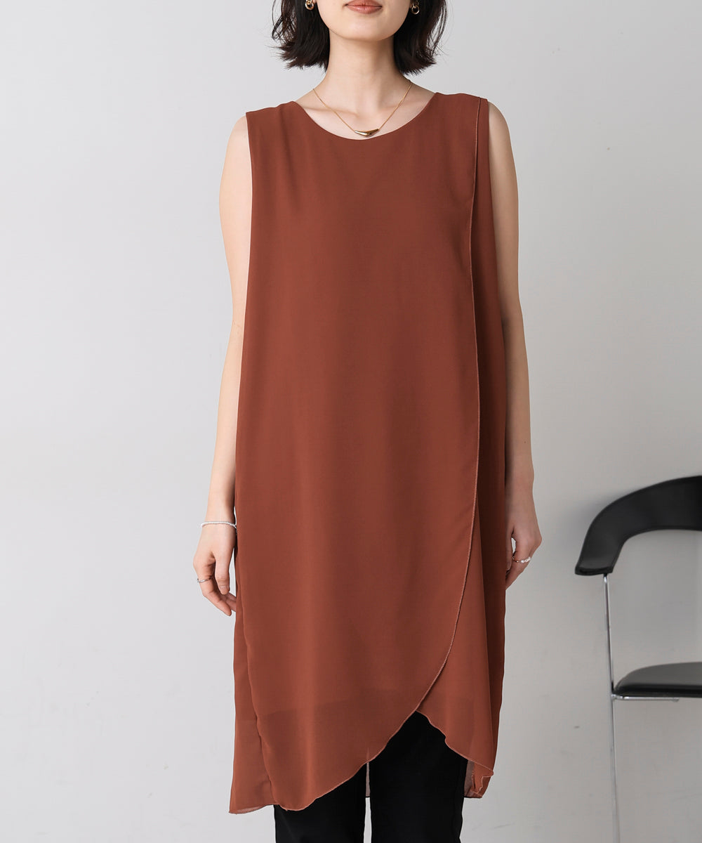 シンプルストレートチュニック