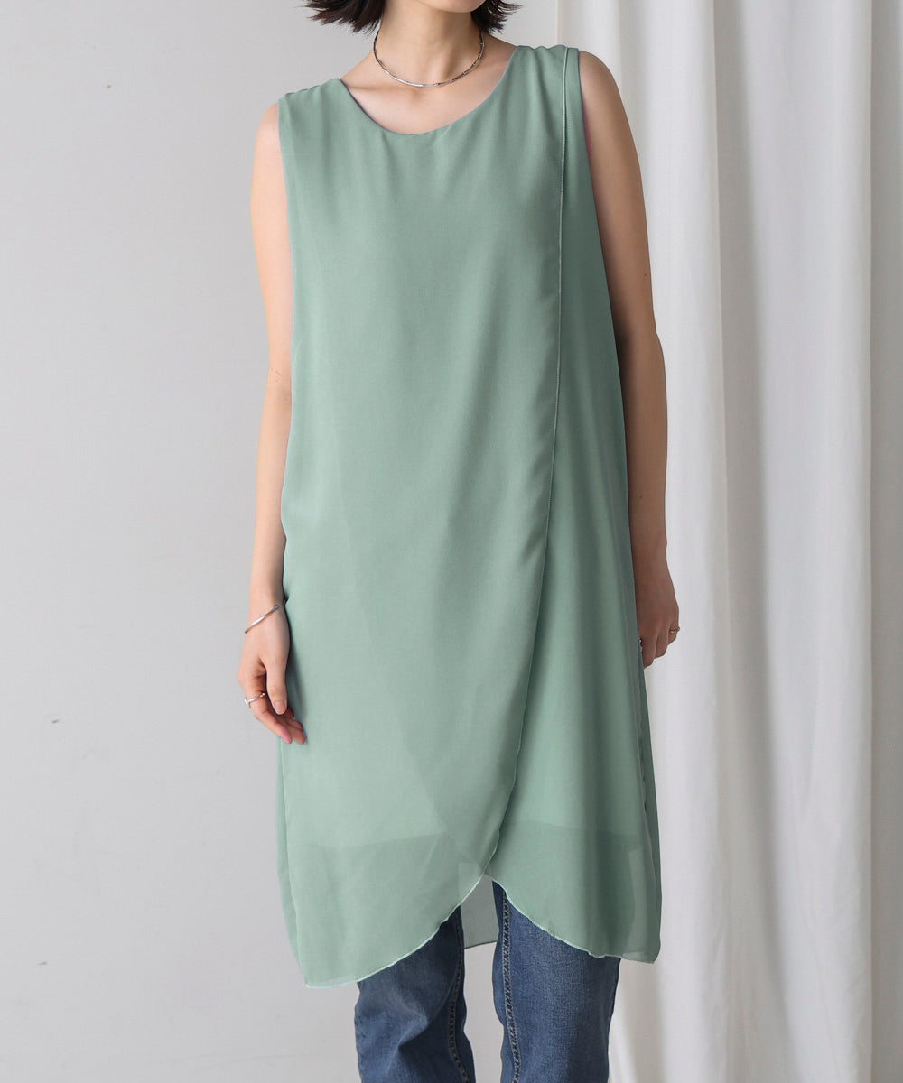 シンプルストレートチュニック