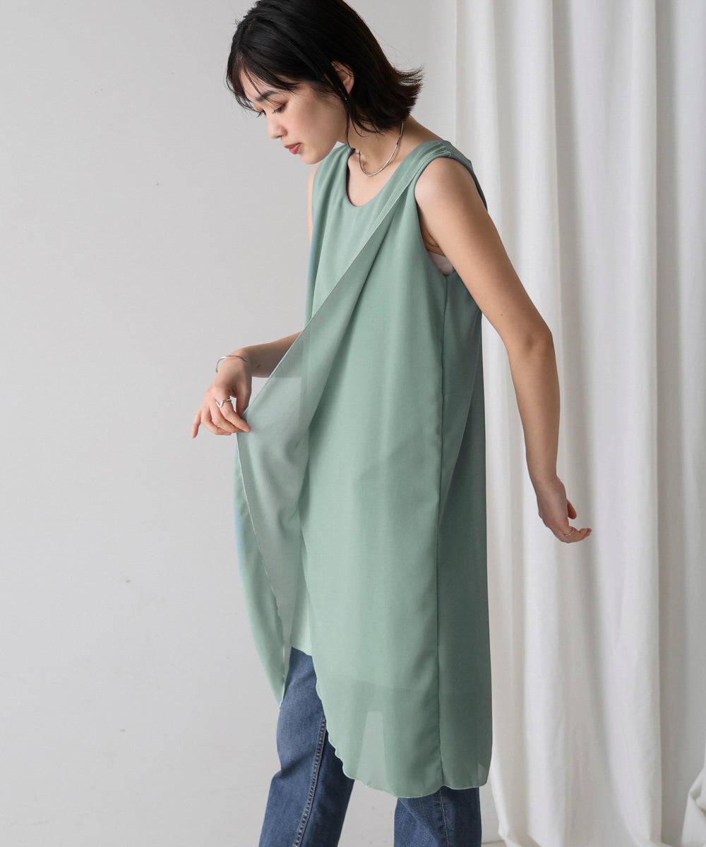 シンプルストレートチュニック