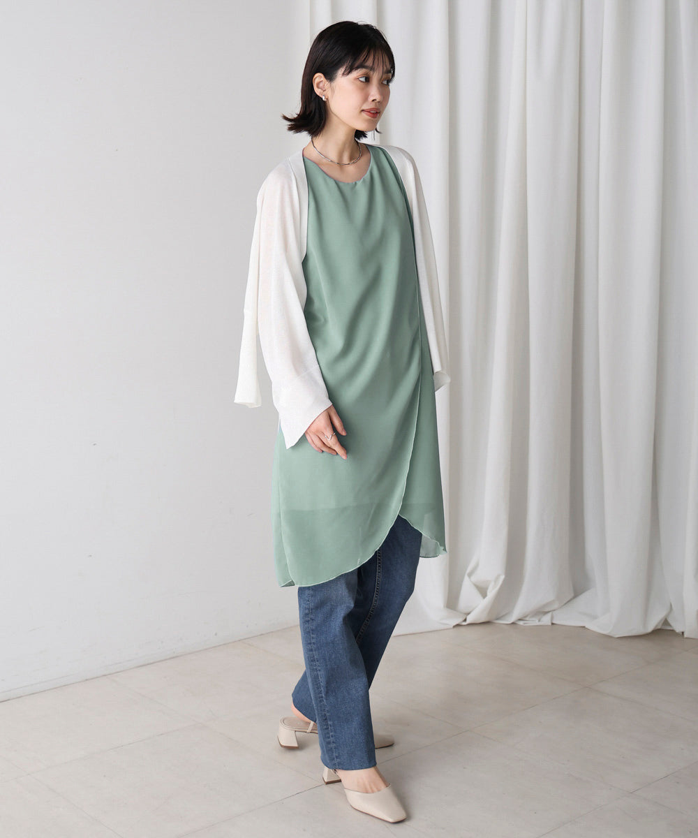 シンプルストレートチュニック