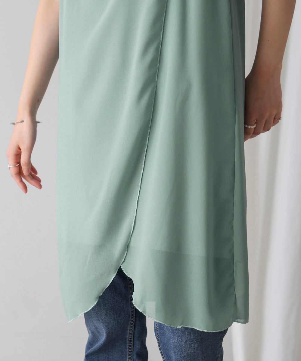 シンプルストレートチュニック