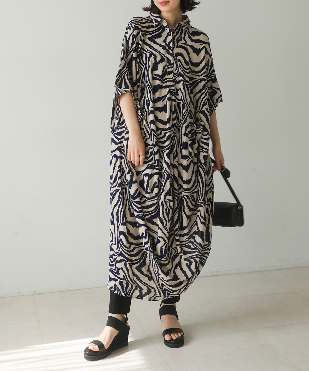 ゼブラ柄ワンピース