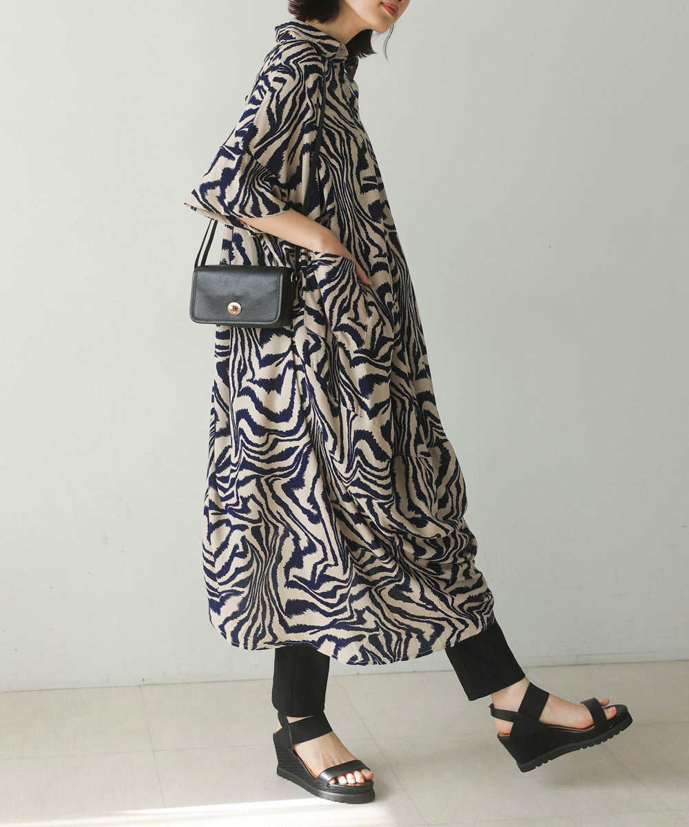 ゼブラ柄ワンピース