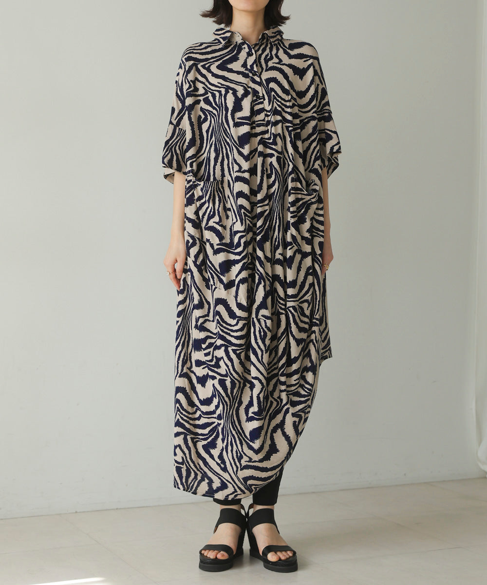 ゼブラ柄ワンピース