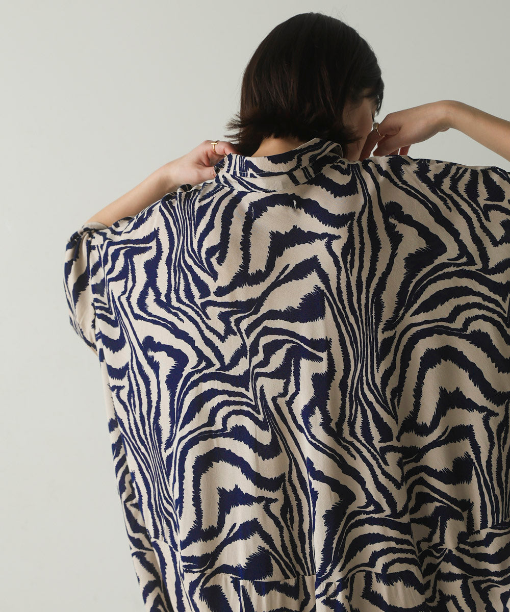 ゼブラ柄ワンピース
