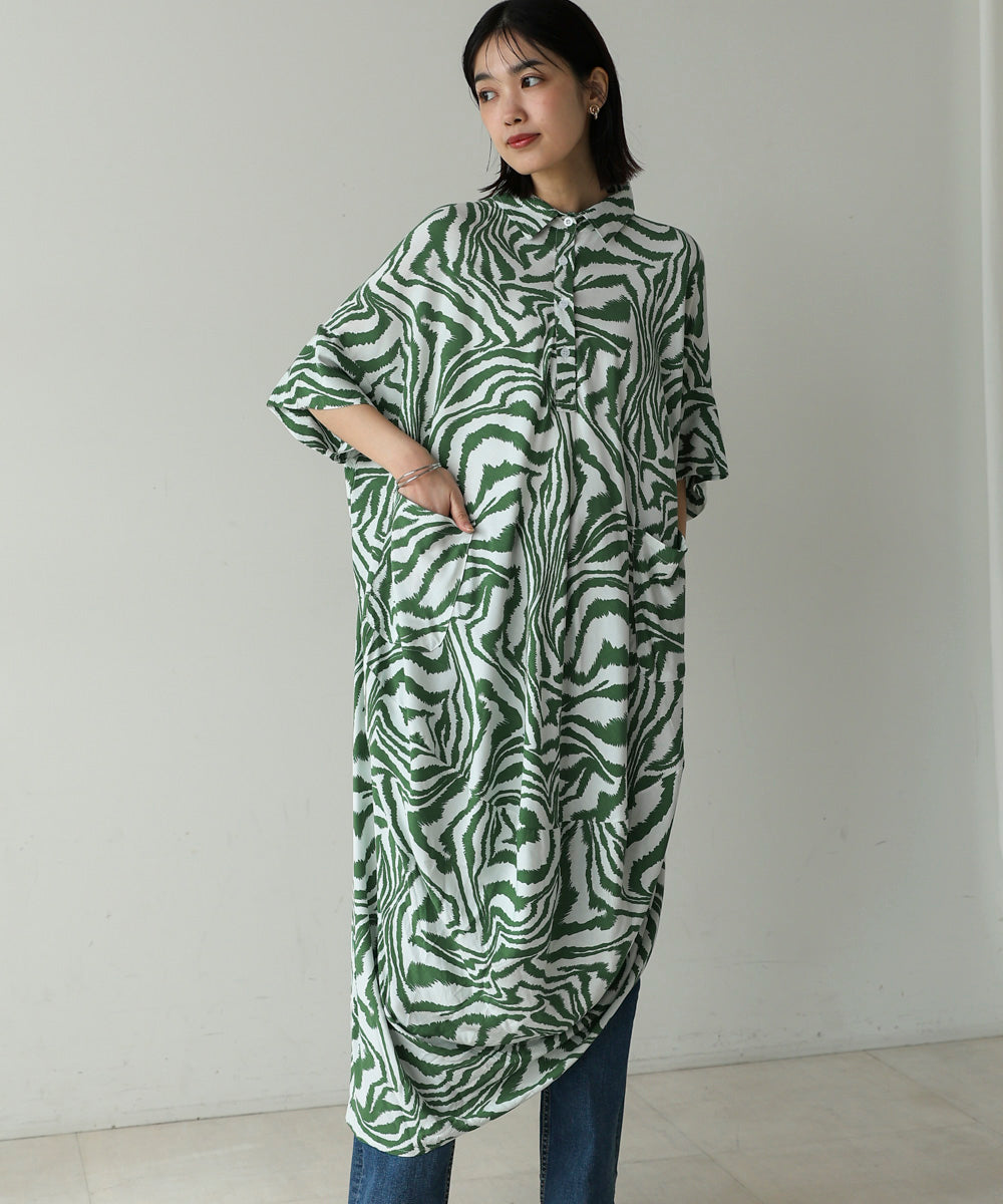 ゼブラ柄ワンピース