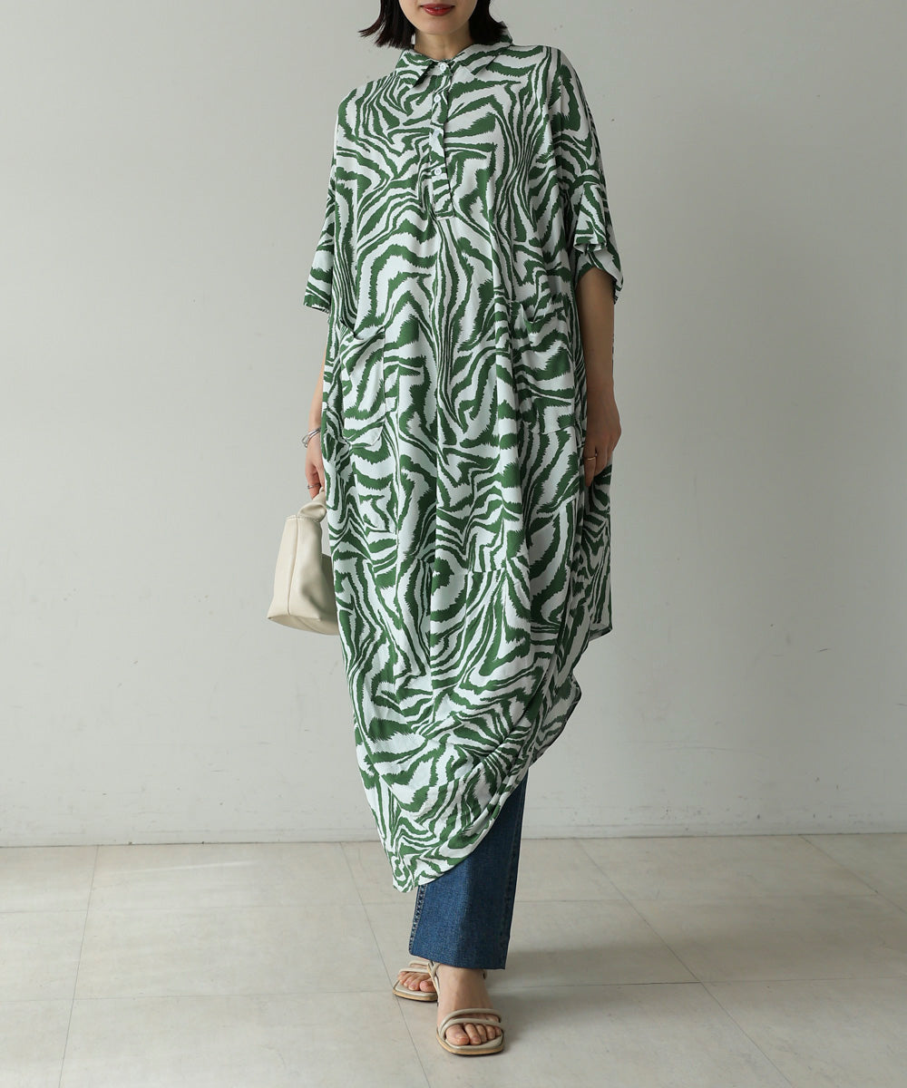 ゼブラ柄ワンピース
