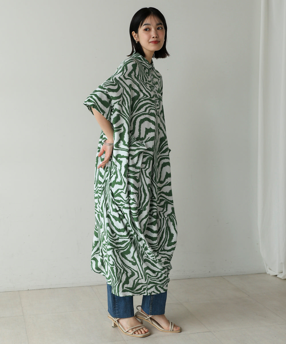 ゼブラ柄ワンピース