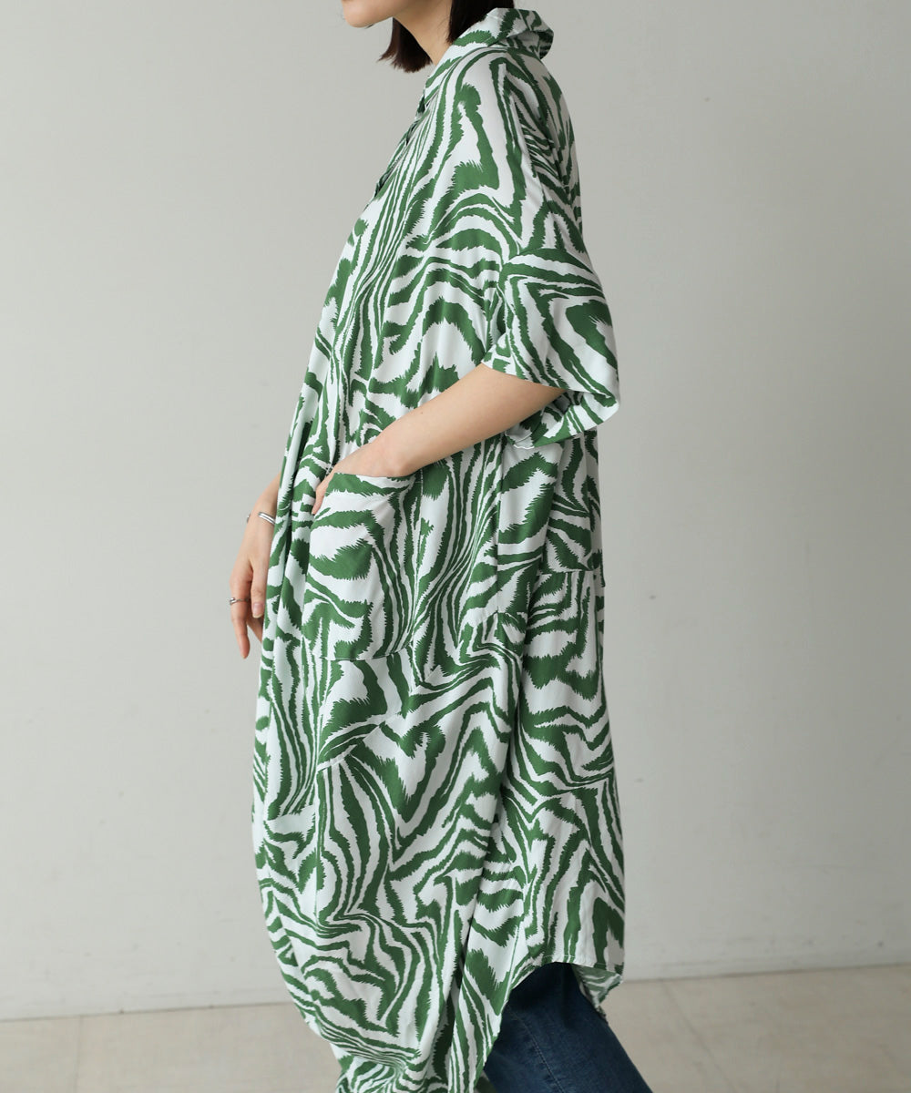 ゼブラ柄ワンピース