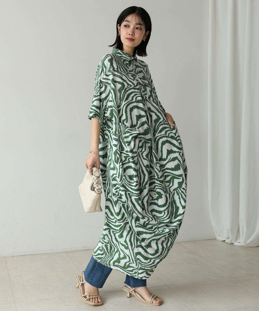 ゼブラ柄ワンピース
