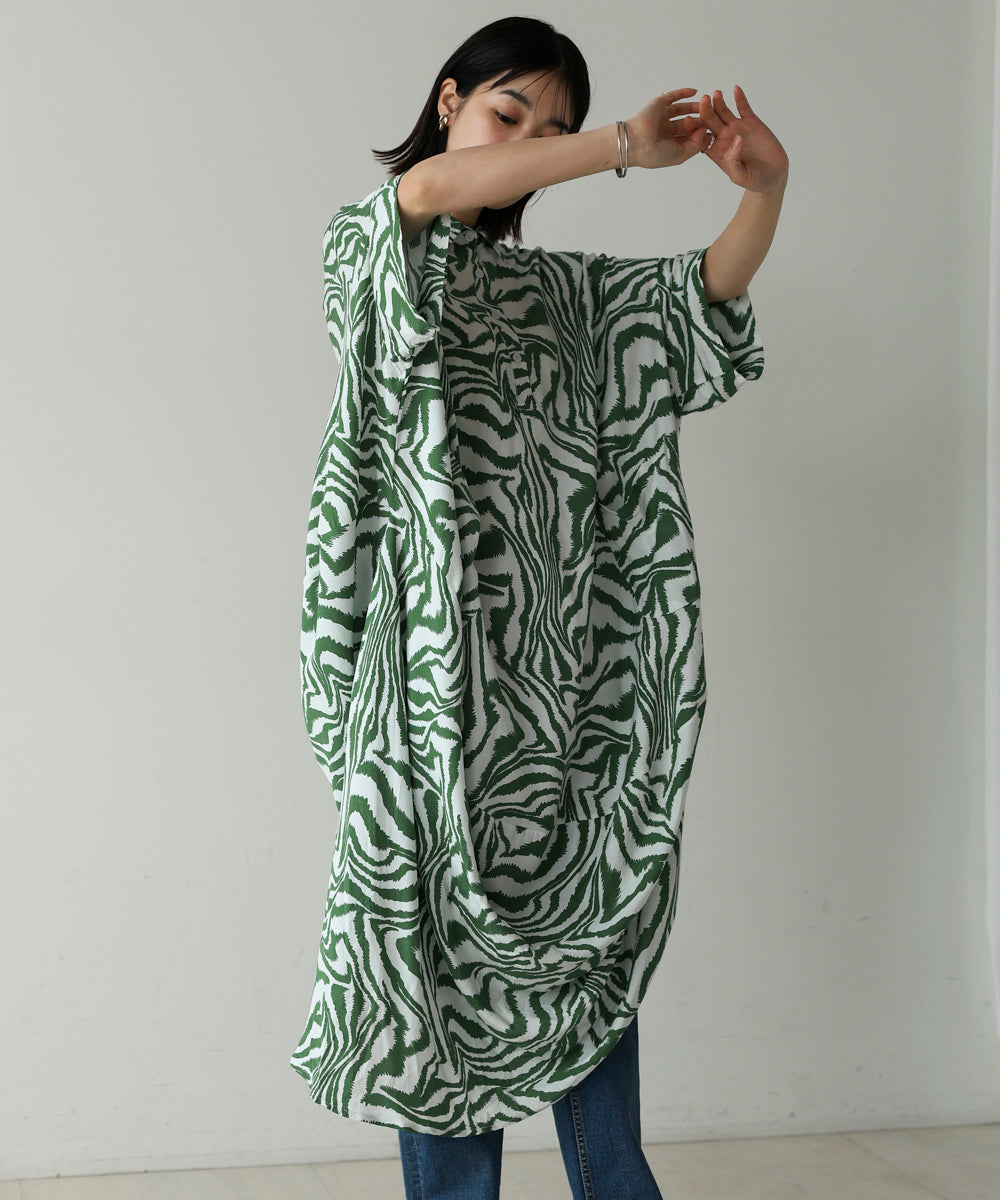 ゼブラ柄ワンピース