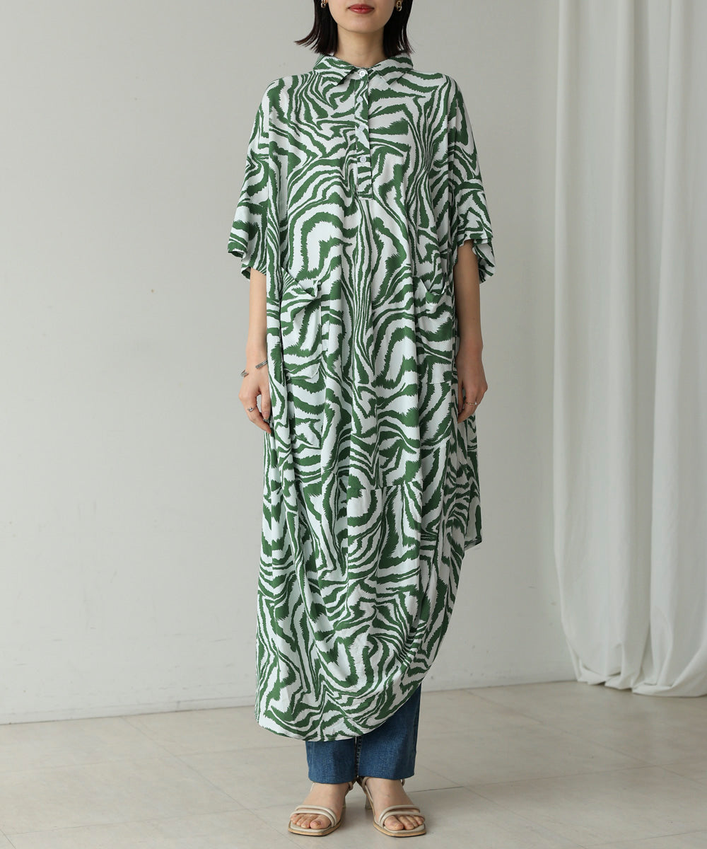 ゼブラ柄ワンピース