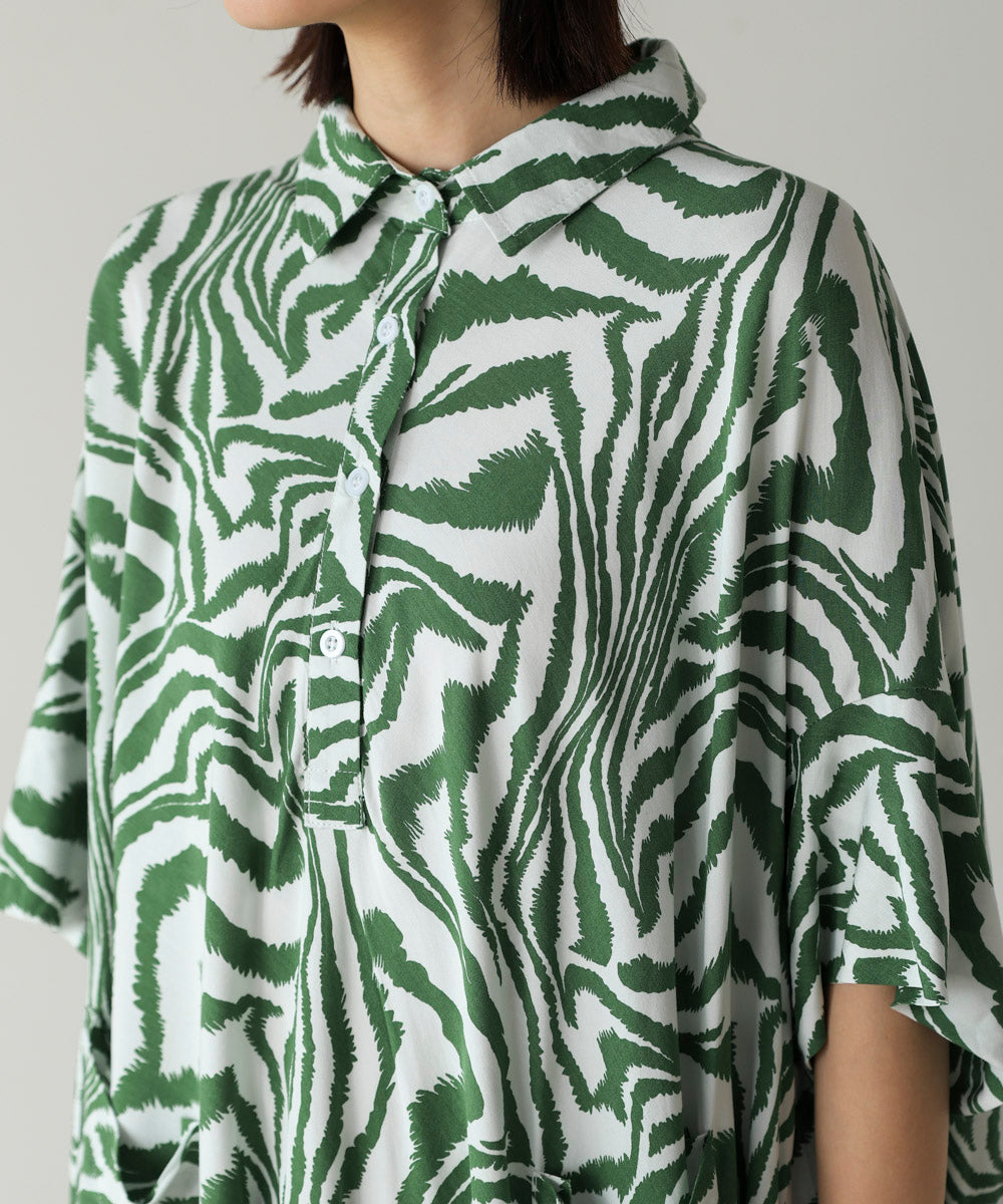 ゼブラ柄ワンピース