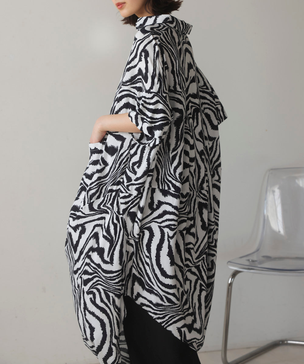 ゼブラ柄ワンピース